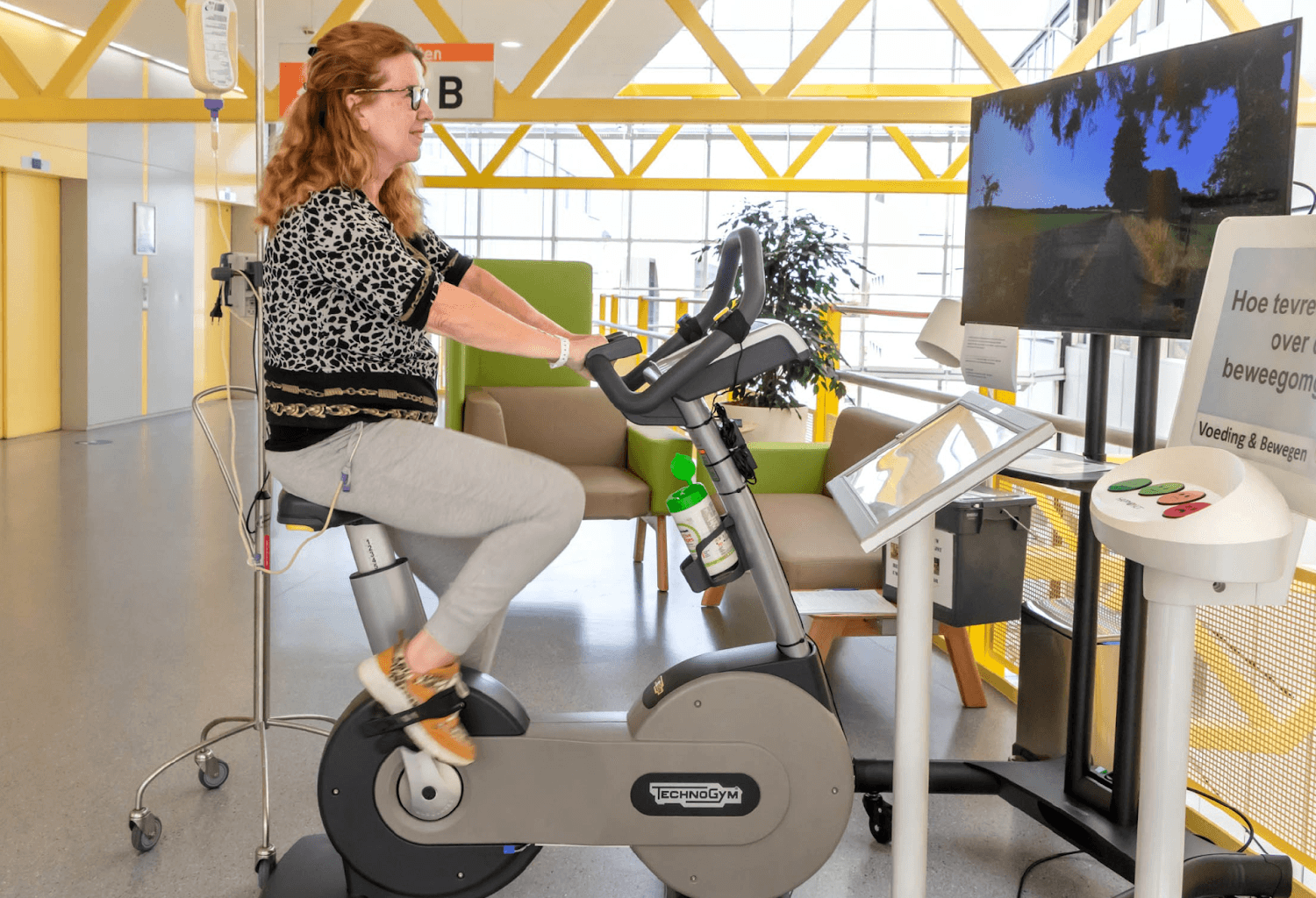 Bike Labyrinth in hospital for research